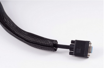 shiverpeaks BASIC-S Kabelbündler, schwarz, 2,0 m