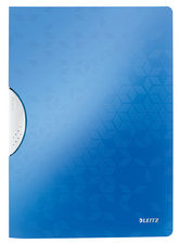 LEITZ Klemmhefter WOW ColorClip, DIN A4, PP, weiß-metallic