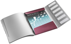 LEITZ Ordnungsmappe Style, A4, PP, 12 Fächer, arktik-weiß