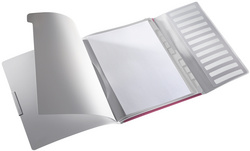 LEITZ Ordnungsmappe Style, A4, PP, 12 Fächer, arktik-weiß