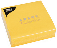 PAPSTAR Servietten, 330 x 330 mm, 3-lagig, gelb