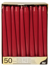 PAPSTAR Leuchterkerzen, 22 mm, dunkelgrün, 50er Pack