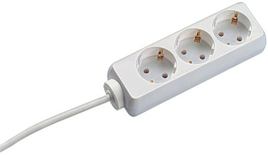 BACHMANN Steckdosenleiste 'SELLY', 3-fach, weiß
