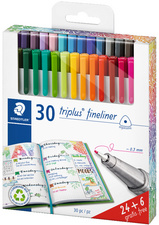 STAEDTLER Fineliner triplus BRILLIANT COLOURS, 15er Etui