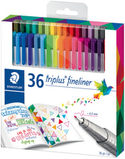 STAEDTLER Fineliner triplus BRILLIANT COLOURS, 15er Etui