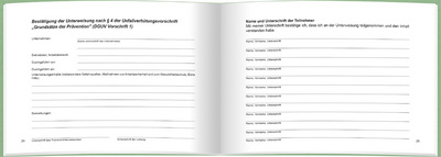 RNK Verlag Unterweisungsbuch für betriebl. Unfallverhütung