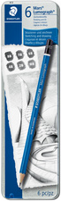 STAEDTLER Bleistift Mars Lumograph, 12er Metalletui