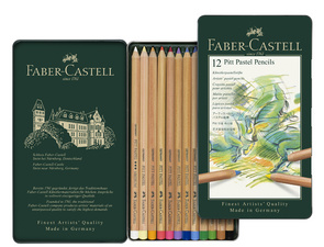 FABER-CASTELL Buntstifte PITT PASTELL, 60er Metalletui