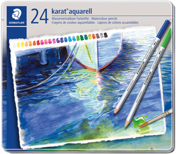 STAEDTLER Aquarellstift karat, 12er Metalletui
