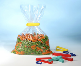 PAPSTAR Verschluss-Clips, PP, farbig sortiert