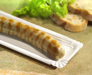 PAPSTAR Wurstpappe pure eckig, 80 x 210 mm, weiß