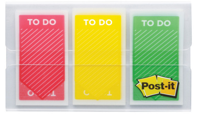 Post-it Haftstreifen Index 'ToDo', 25,4 x 43,2 mm, 3-farbig