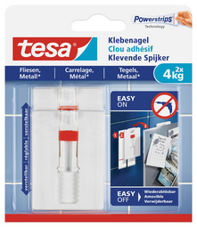 tesa Powerstrips Klebenagel für Fliesen und Metall, 3,0 kg