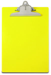 SAUNDERS Klemmbrett Safety, neongelb