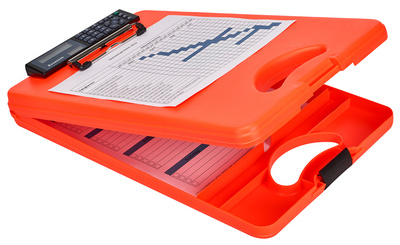 SAUNDERS Klemmbrett DeskMate II Safety, neonorange