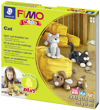 FIMO kids Modellier-Set Form & Play 'Cat', Level 2