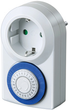 Brennenstuhl Zeitschaltuhr MMZ 20, mechanische Timer-Steckdose (Tages-Zeitschaltuhr, mit erhöhtem Berührungsschutz, für innen)