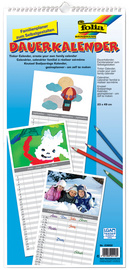 folia Kreativ-Wandkalender 'Familienplaner', 230 x 490 mm