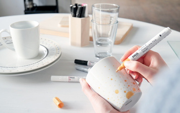 KREUL Glass & porcelain Pen Metallic, silber