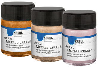 KREUL Acryl-Metallicfarbe, roségold, 50 ml