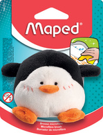 Maped Plüschtier-Tafelschwamm Pinguin, schwarz/weiß