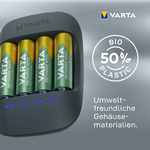 VARTA Tisch-Ladegerät ECO CHARGER, inkl. 4x Micro AAA