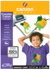 CANSON T-Shirt Transferfolie, DIN A4, für dunkle Textilien