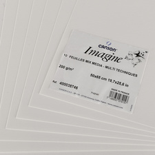 CANSON Zeichenpapier Imagine, 500 x 650 mm, 200 g/qm, weiß