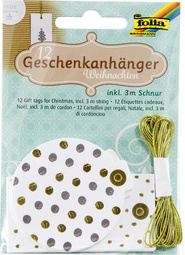 folia Geschenkanhänger 'Weihnachten Hotfoil', inkl. Schnur