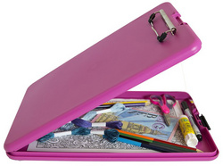 SAUNDERS Klemmbrett SlimMate, DIN A4, pink