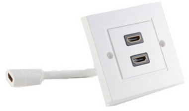 shiverpeaks BASIC-S Anschlussdose, 1 x HDMI, reinweiß