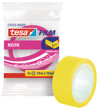 tesa Film Neon Markierfilm, 19 mm x 10 m, gelb/pink sortiert