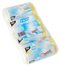 PAPSTAR Mülleimerbeutel HDPE, 30 Liter, farbig sortiert