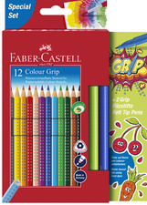 FABER-CASTELL Dreikant-Buntstifte Colour GRIP, Promoetui