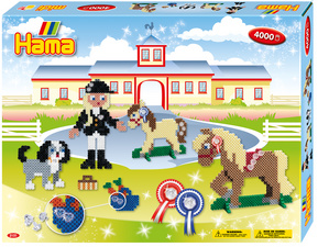 Hama Bügelperlen midi 'Reiterhof', Geschenkpackung