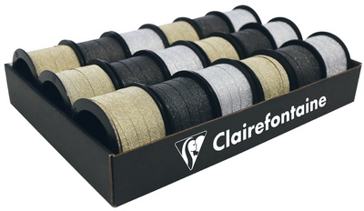 Clairefontaine Geschenkband auf Spule 'Fantasy', glitter
