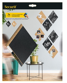 Securit Kreide- & Korktafel SILHOUETTE 'Diamond'