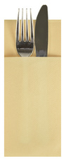 PAPSTAR Servietten-Tasche, 1/8-Falz, creme, 100er