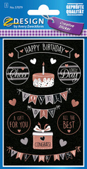 AVERY Zweckform ZDesign Geschenke-Sticker 'Wunsch-Butons'