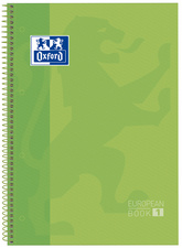 Oxford Collegeblock European Book 1, DIN A4+, kariert, rot