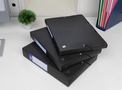 Oxford Sammelbox Top File+, 40 mm, DIN A4, schwarz