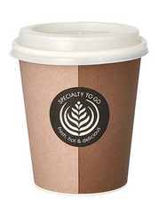 PAPSTAR Hartpapier-Kaffeebecher To Go, 0,3 l