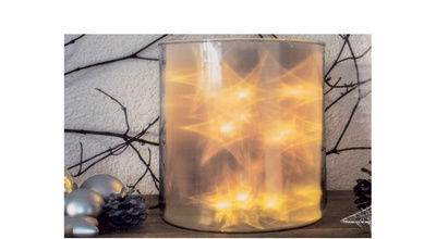 HEYDA 3D-Effektfolie 'Sterne', 300 mm x 1 m, transparent