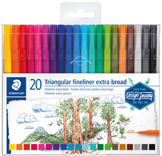 STAEDTLER Fineliner triplus broadliner, 20er Etui