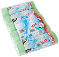 PAPSTAR Mülleimerbeutel HDPE, mit Zugband, 60 Liter, gelb