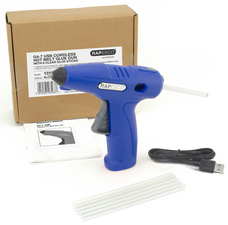 RAPESCO Akku-Heißklebepistole G4-7, schnurlos, blau, 4V