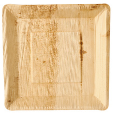 PAPSTAR Palmblatt-Teller pure, eckig, 250 x 250 mm, 25er