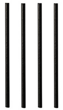 PAPSTAR Papier-Trinkhalm 'pure', 150 mm, schwarz