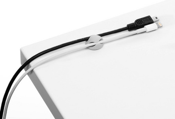 DURABLE Kabel-Clip CAVOLINE CLIP 2, 2 USB-Kabel, grau