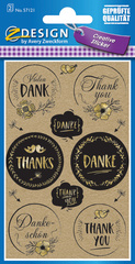 AVERY Zweckform ZDesign CREATIVE Geschenke-Sticker gemustert